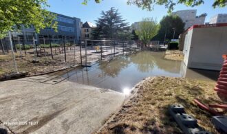 Rupture de canalisation dans le 8e arrondissement