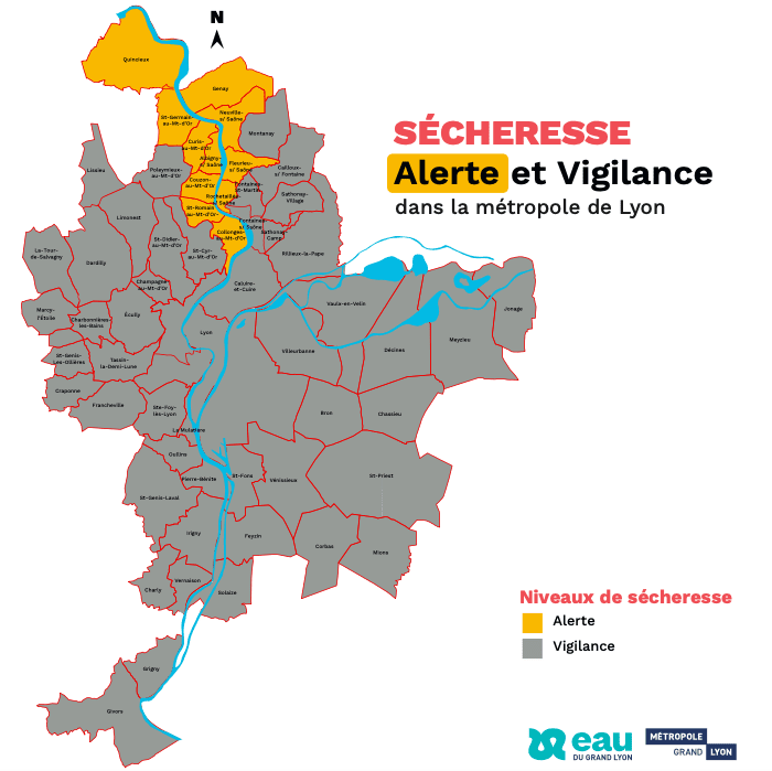 Sécheresse Alerte carte